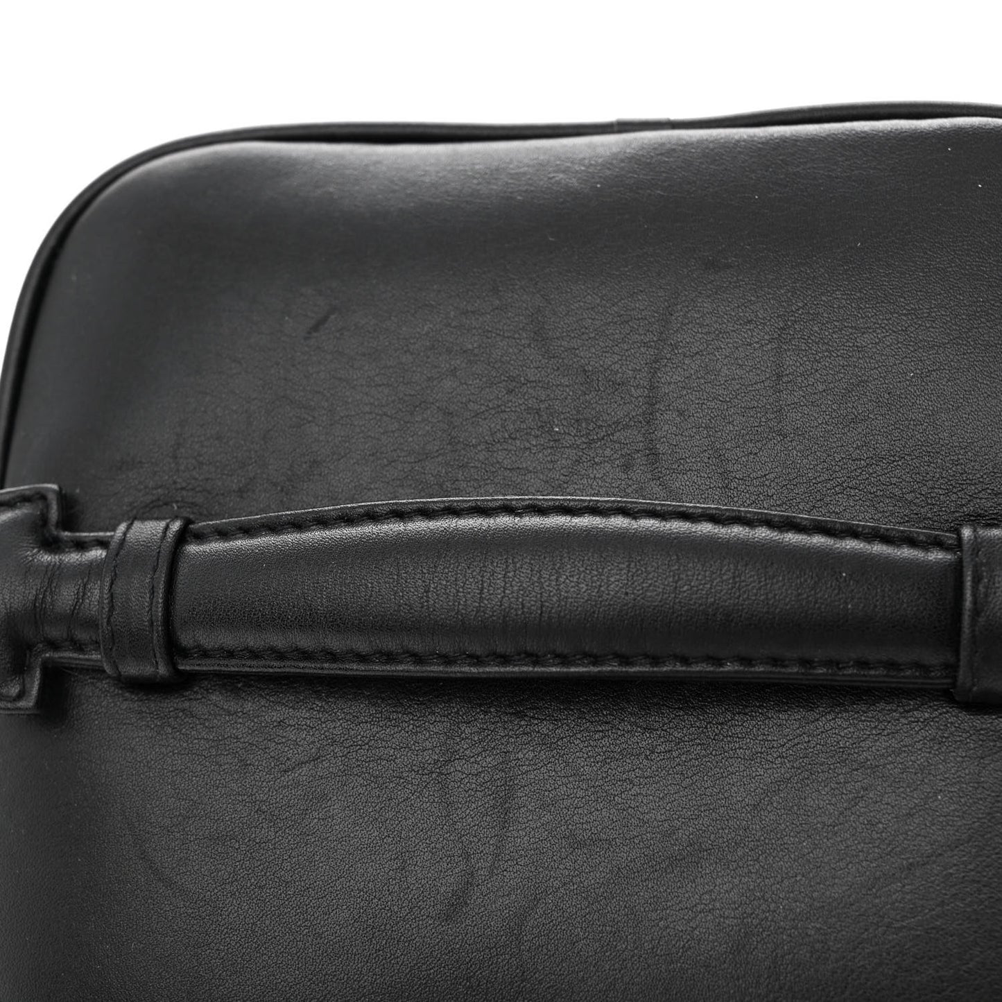 Lambskin Vanity Cosmetic Case Black