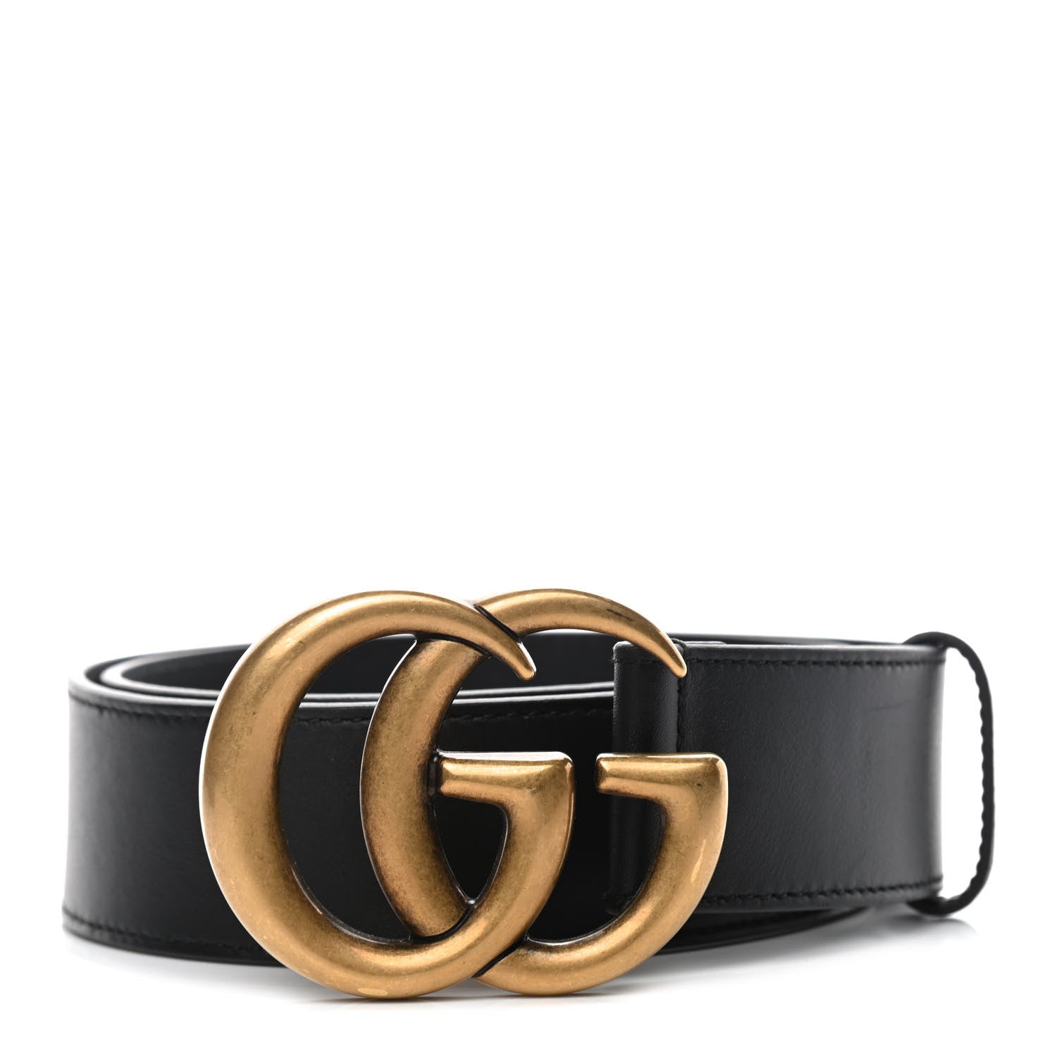 Gucci Calfskin Double G 40mm Belt 80 32 Black 1 of 6