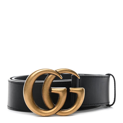 Gucci Calfskin Double G 40mm Belt 80 32 Black 1 of 6