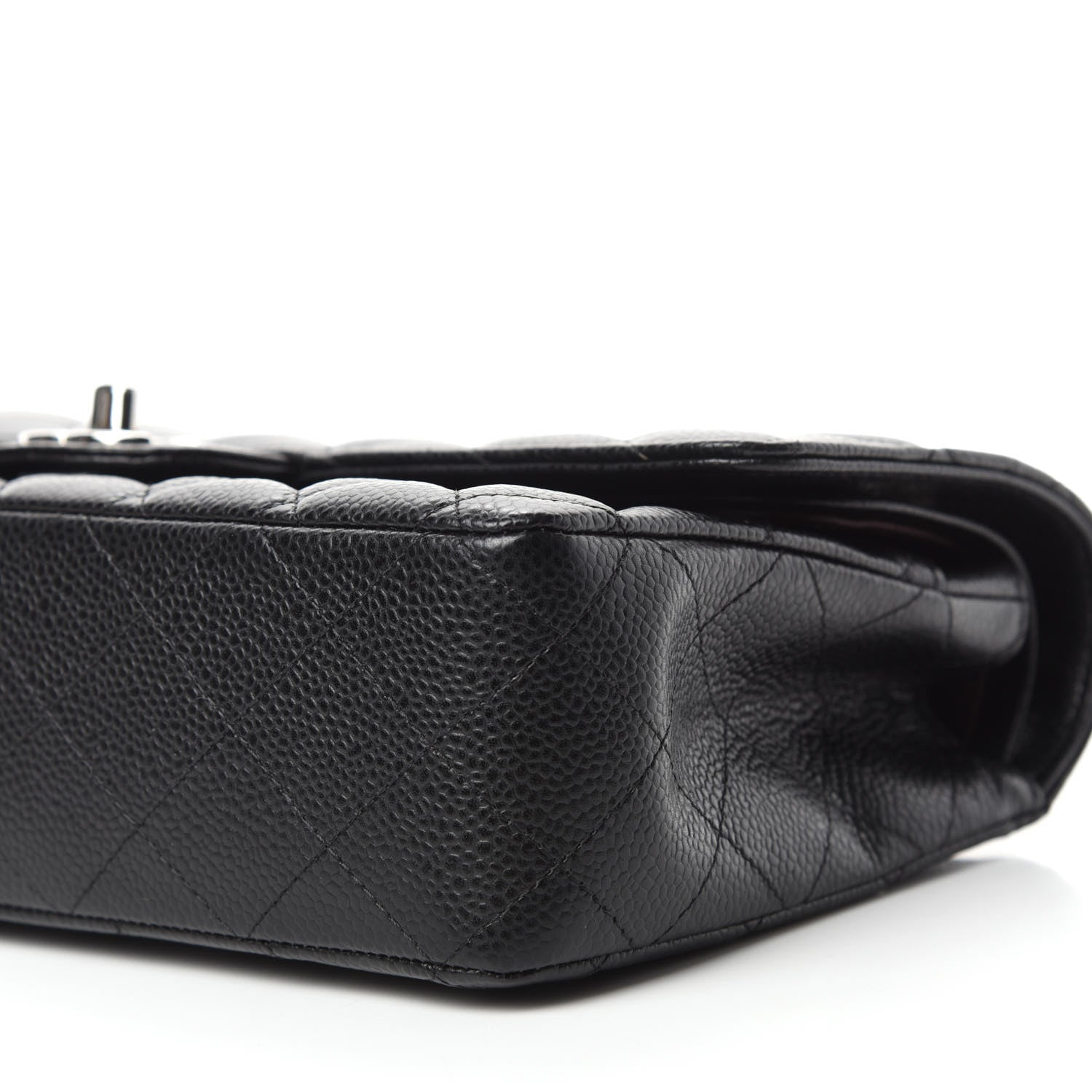 Chanel Caviar Quilted Medium Double Flap Black 8 of 12