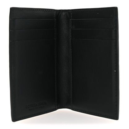 Bottega Veneta Nappa Maxi Intrecciato Bi-Fold Card Holder Black 5 of 6