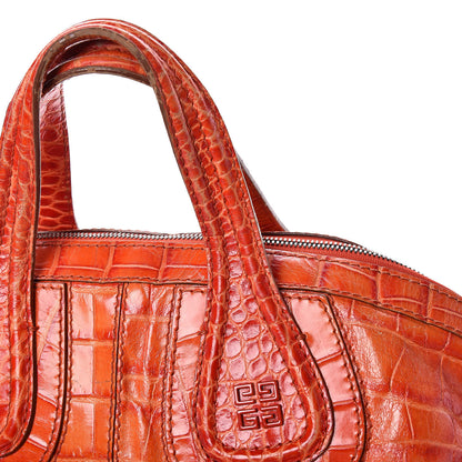 Givenchy Calfskin Crocodile Embossed Medium Nightingale Orange 18 of 22