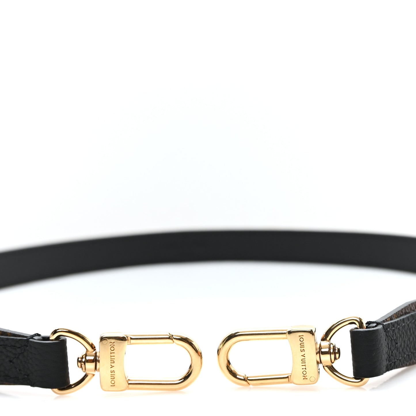 Monogram Neverfull Inside Out Bandouliere BB Shoulder Strap Black