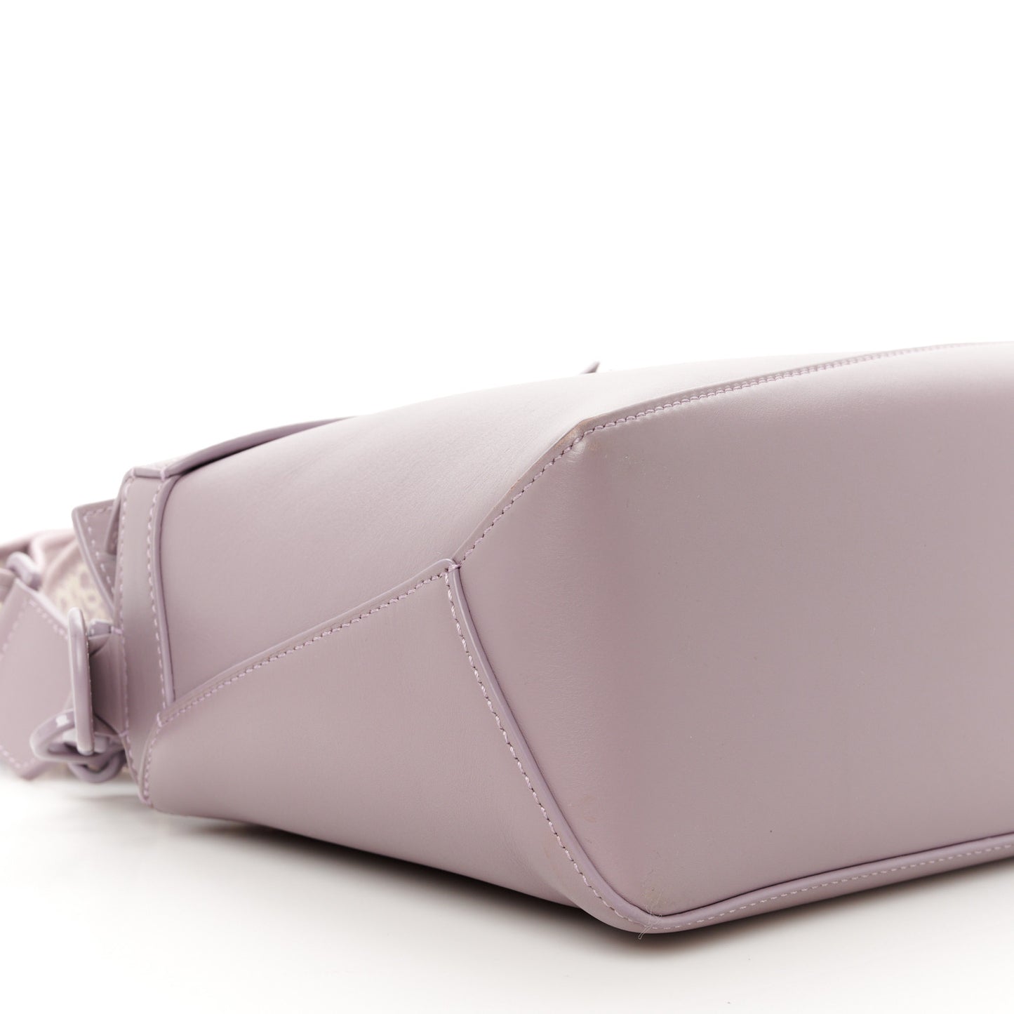 Satin Calfskin Monochrome Small Puzzle Edge Bag Pale Aubergine Glaze