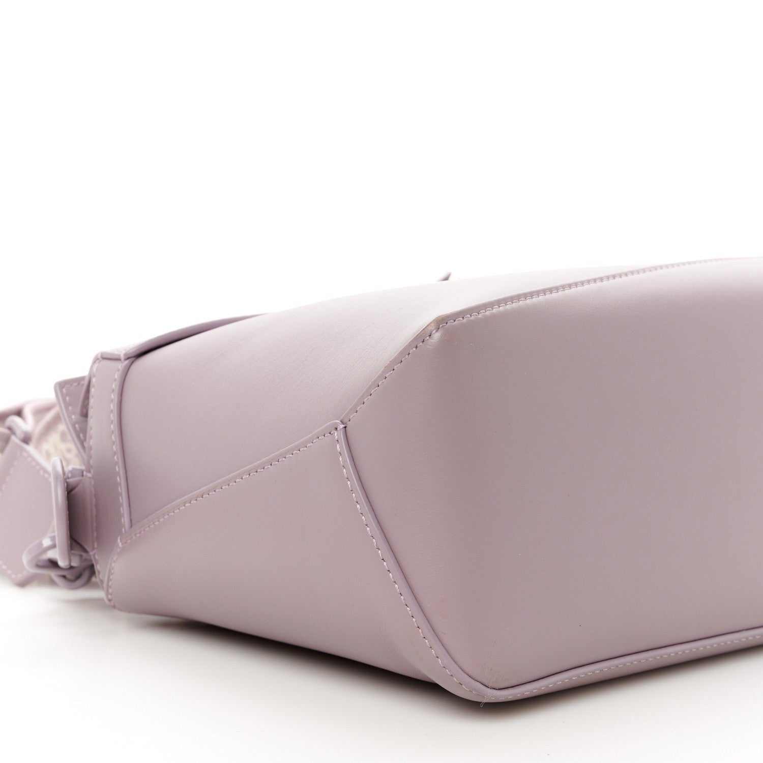 Loewe Satin Calfskin Monochrome Small Puzzle Edge Bag Pale Aubergine Glaze 10 of 11
