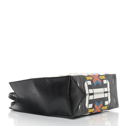 Givenchy Textured Coated Canvas Egyptian Print Small Stargate Shopper Tote Multicolor 5 of 9