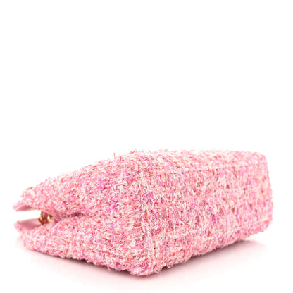 Chanel Tweed Quilted Nano Kelly Shopper Pink 4 of 10