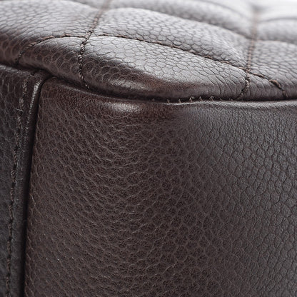 Chanel Caviar Quilted Grand Shopping Tote GST Dark Brown 11 of 12