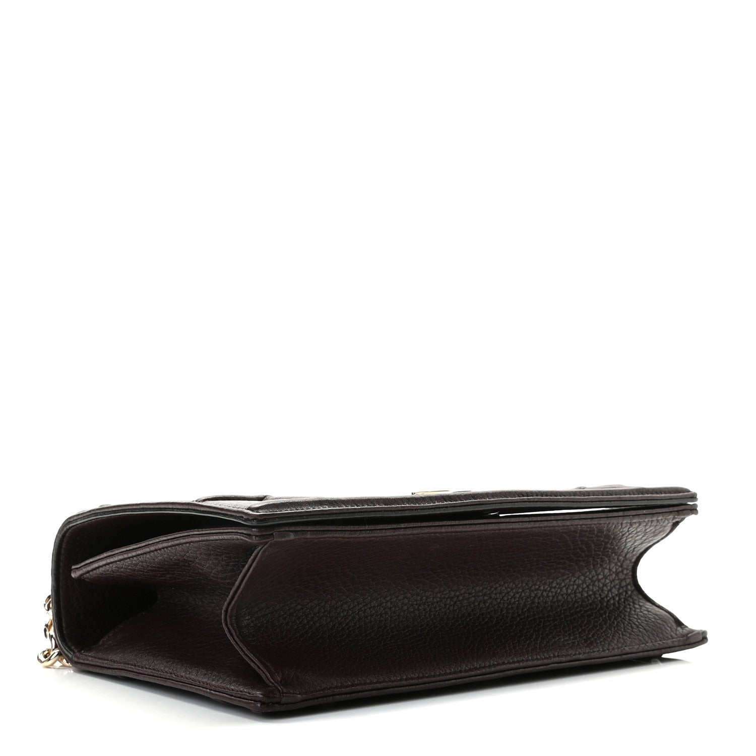 Christian Dior Grained Calfskin Medium Diorama Flap Bag Burgundy 3 of 6