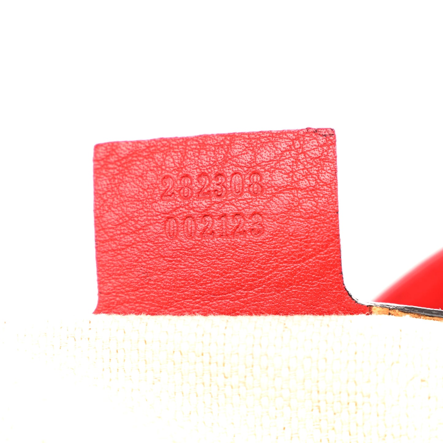 Pebbled Calfskin Large Soho Shoulder Bag Red