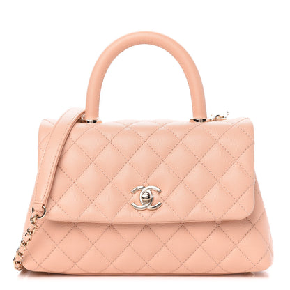Chanel Caviar Quilted Mini Coco Handle Flap Light Pink 1 of 11