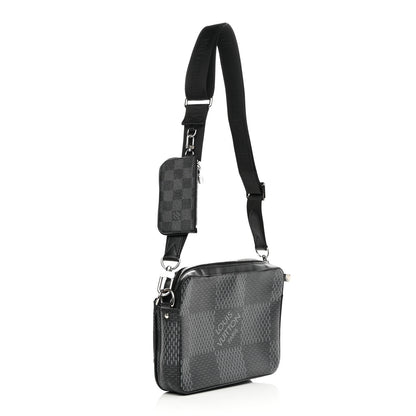 Louis Vuitton Damier Graphite 3D Trio Messenger 3 of 14