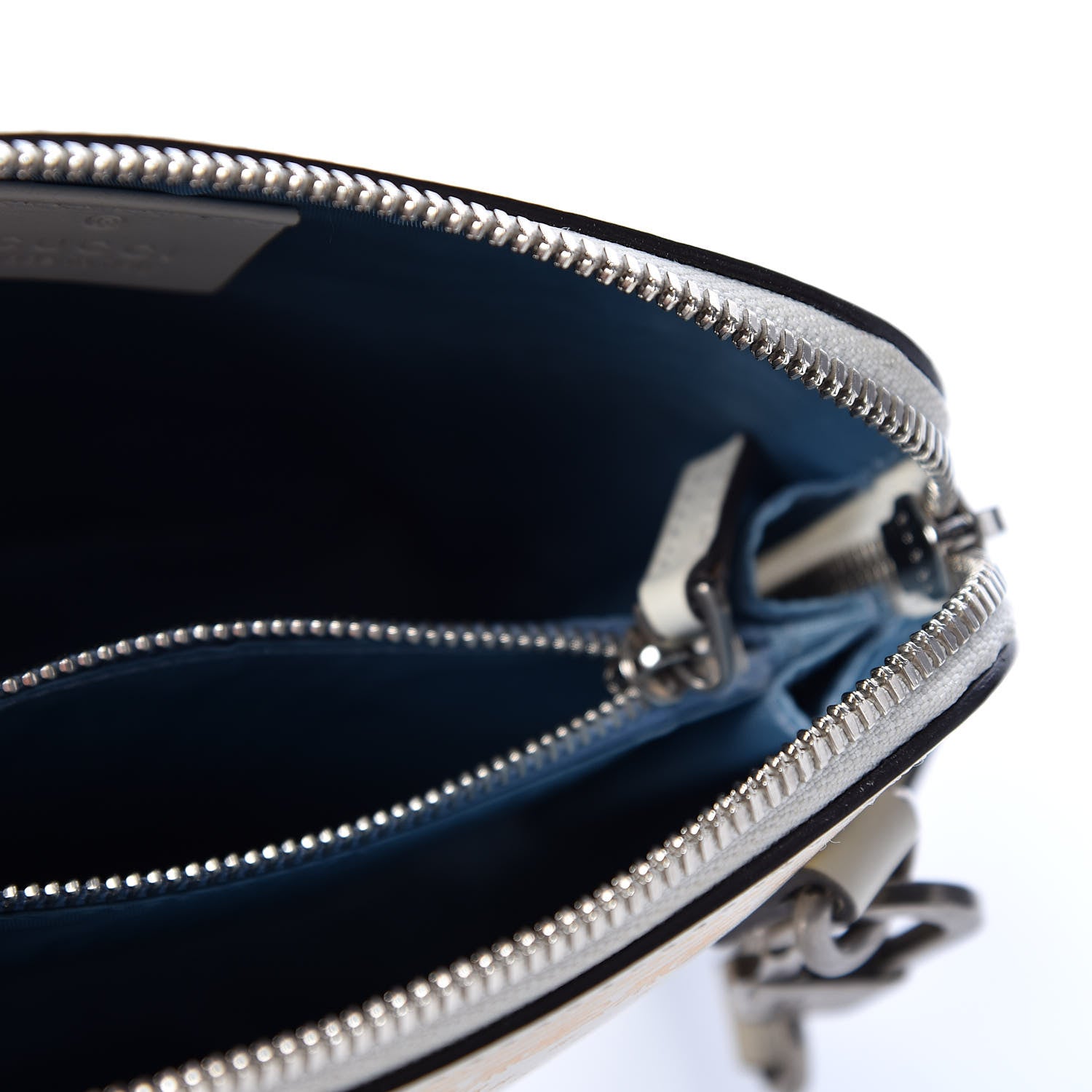 Gucci X SEGA Calfskin GUCCY Stars Mini Dome Shoulder Bag Mystic White Gold 4 of 9