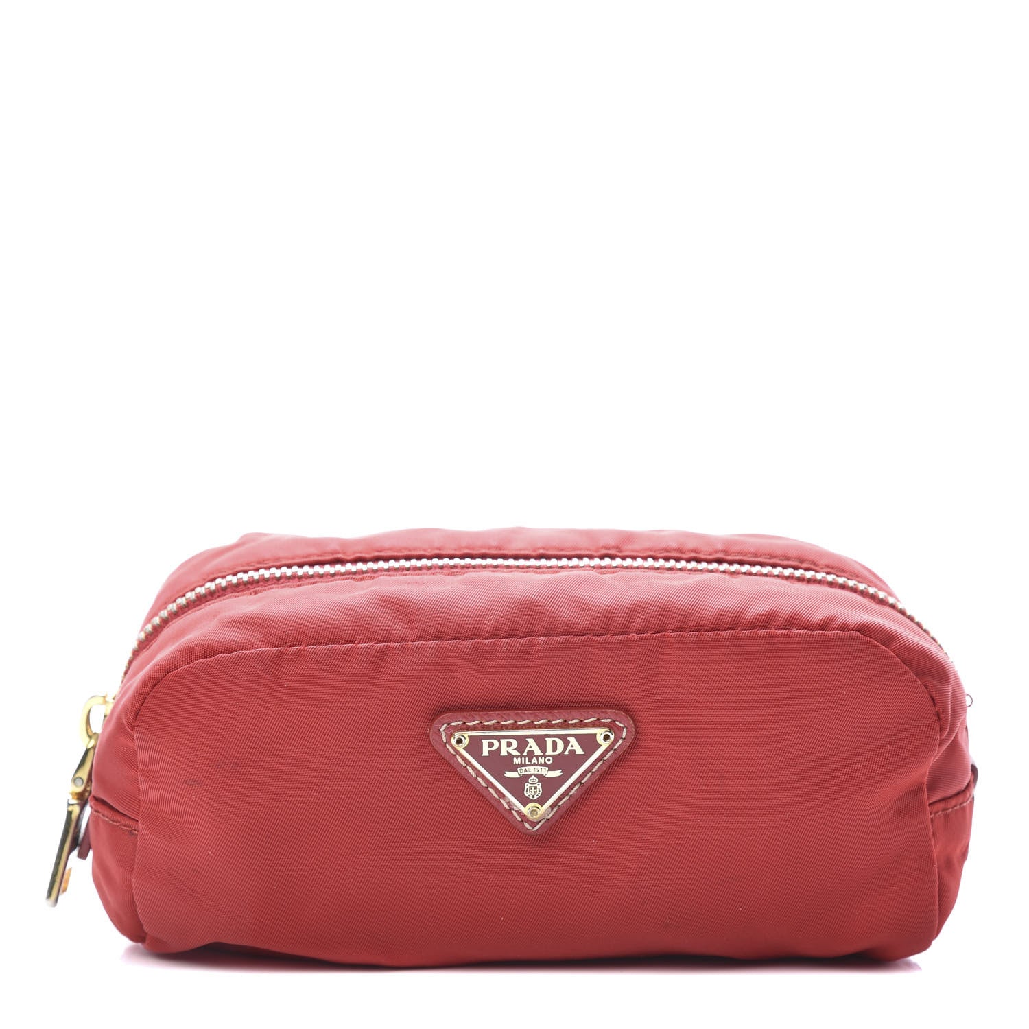 Prada Nylon Vela Cosmetic Pouch Red 1 of 13