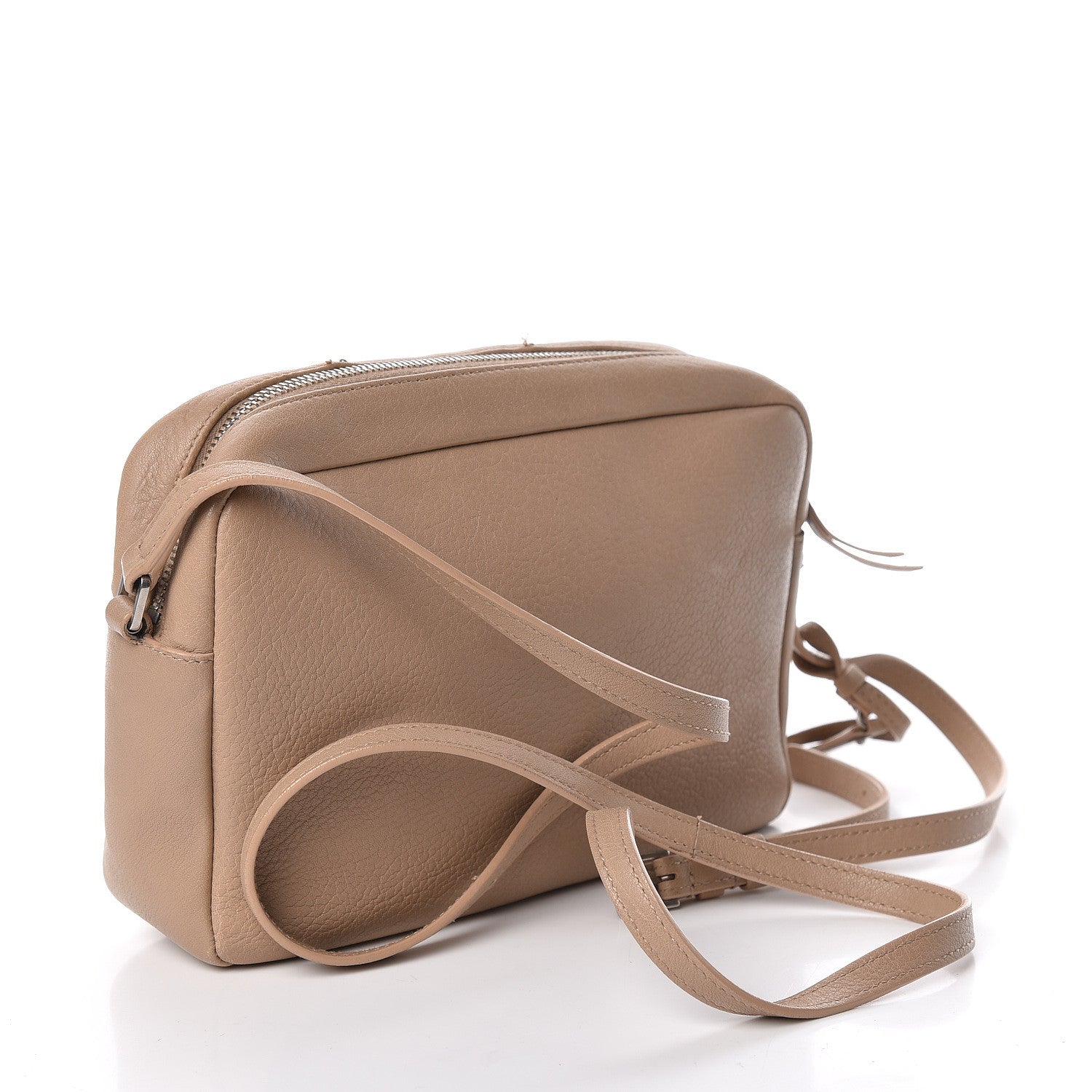 Saint Laurent Lambskin Monogram Small Lou Camera Bag Dark Beige 3 of 15