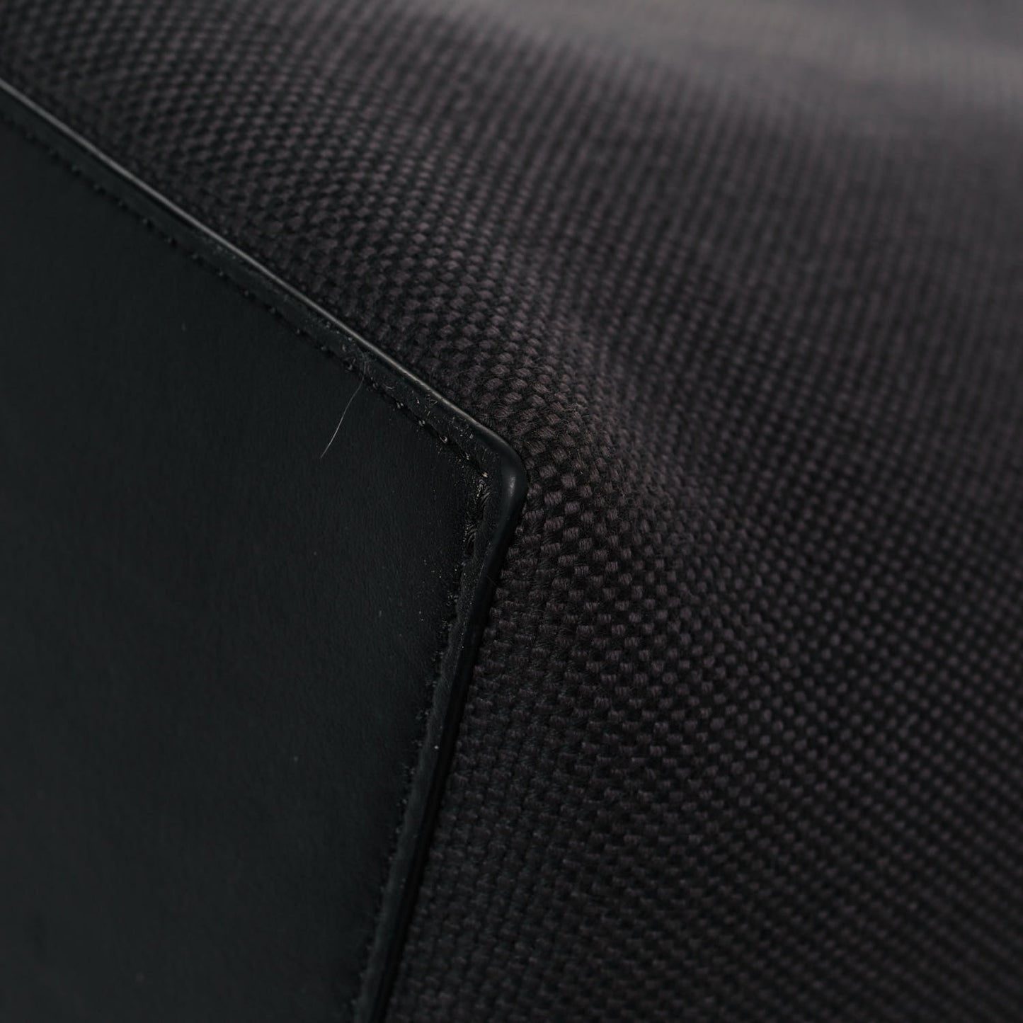 Canvas Calfskin Anagram Tote Anthracite