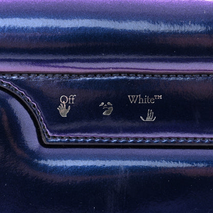 Off-White OFF WHITE Iridescent PU Burrow 22 Shoulder Bag Latex Blue 6 of 12