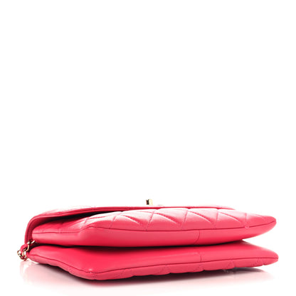 Chanel Lambskin Quilted Medium Trendy CC Flap Dark Pink 4 of 10