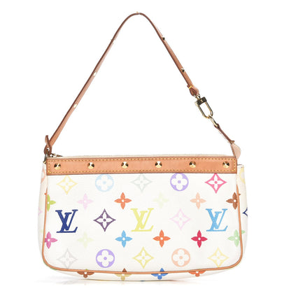 Louis Vuitton Monogram Multicolor Pochette Accessories White 1 of 11
