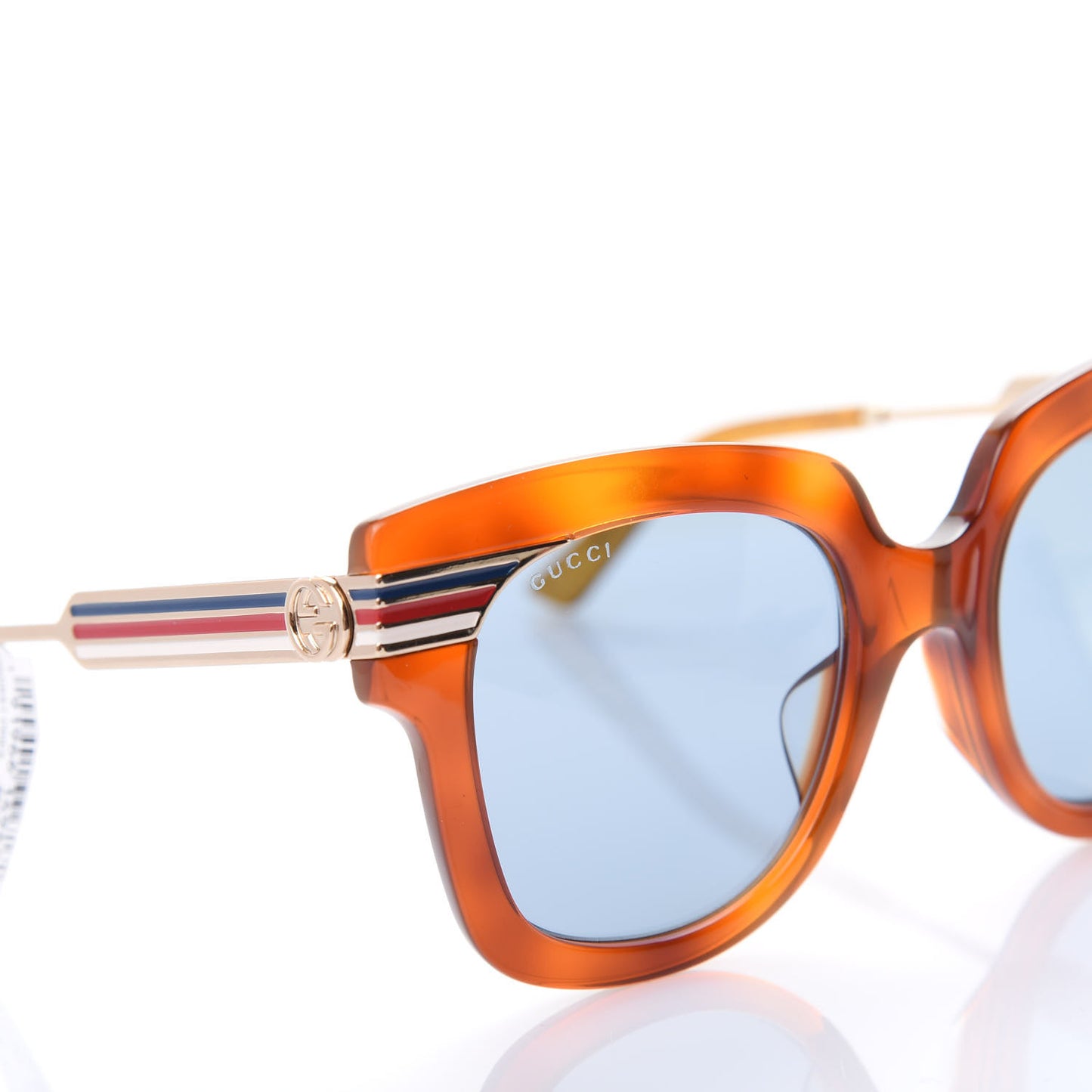 Acetate Square Frame Web GG0281/S Sunglasses Havana