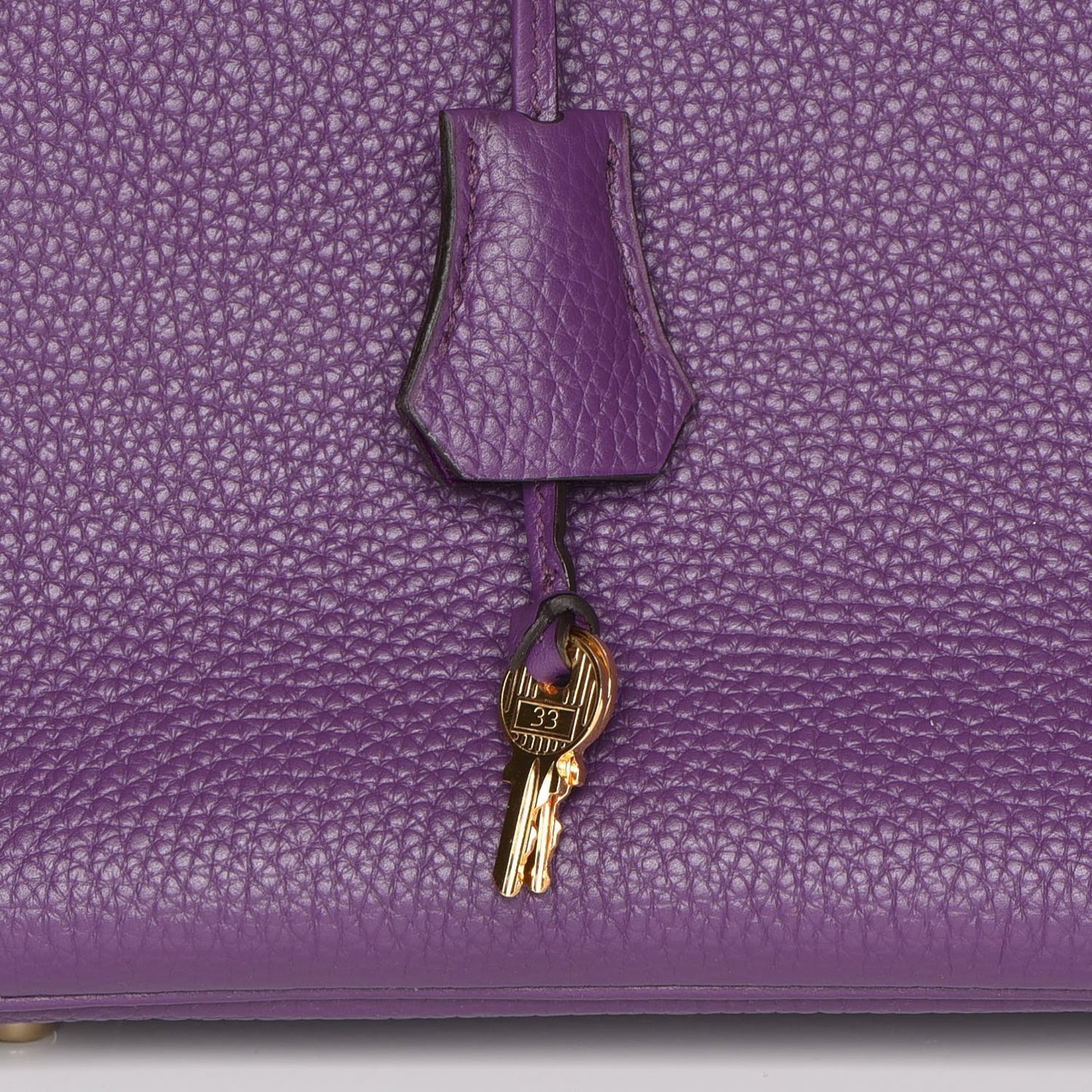 Taurillon Clemence Birkin 35 Ultraviolet