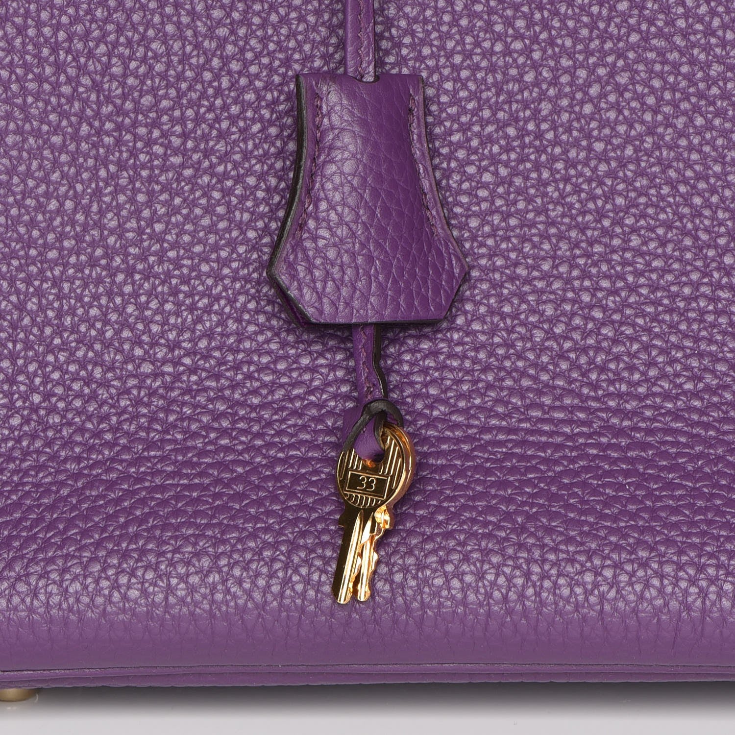 Hermes Taurillon Clemence Birkin 35 Ultraviolet 8 of 24
