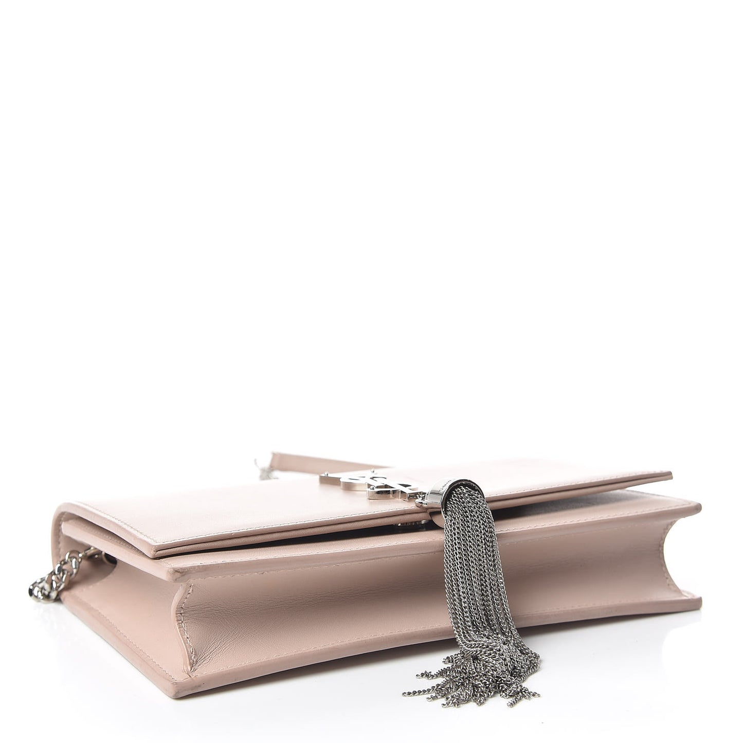 Smooth Calfskin Classic Monogram Kate Tassel Chain Wallet Marble Pink