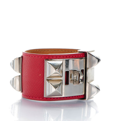 Hermes Epsom Collier De Chien CDC Bracelet S Rouge Casaque 4 of 7
