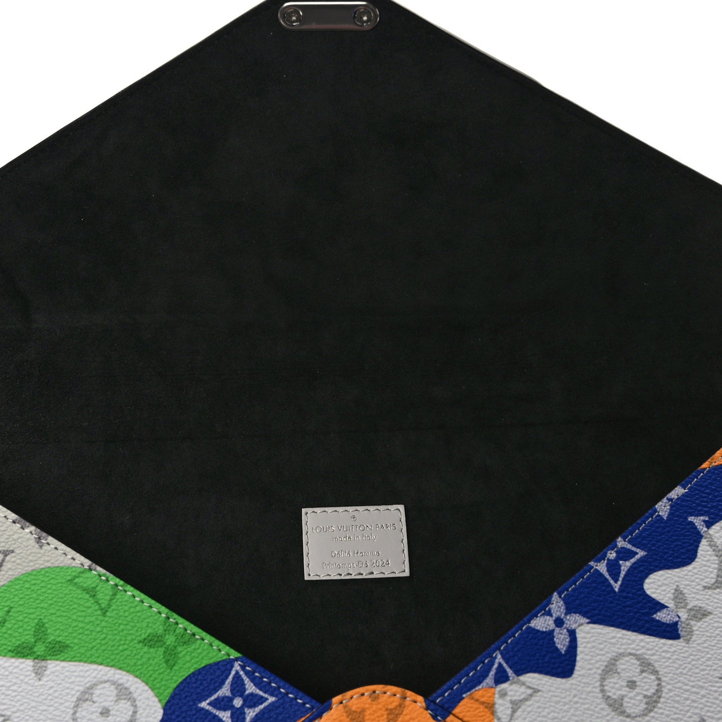 Monogram Portrait Mark Folder Laptop Sleeve Multicolor
