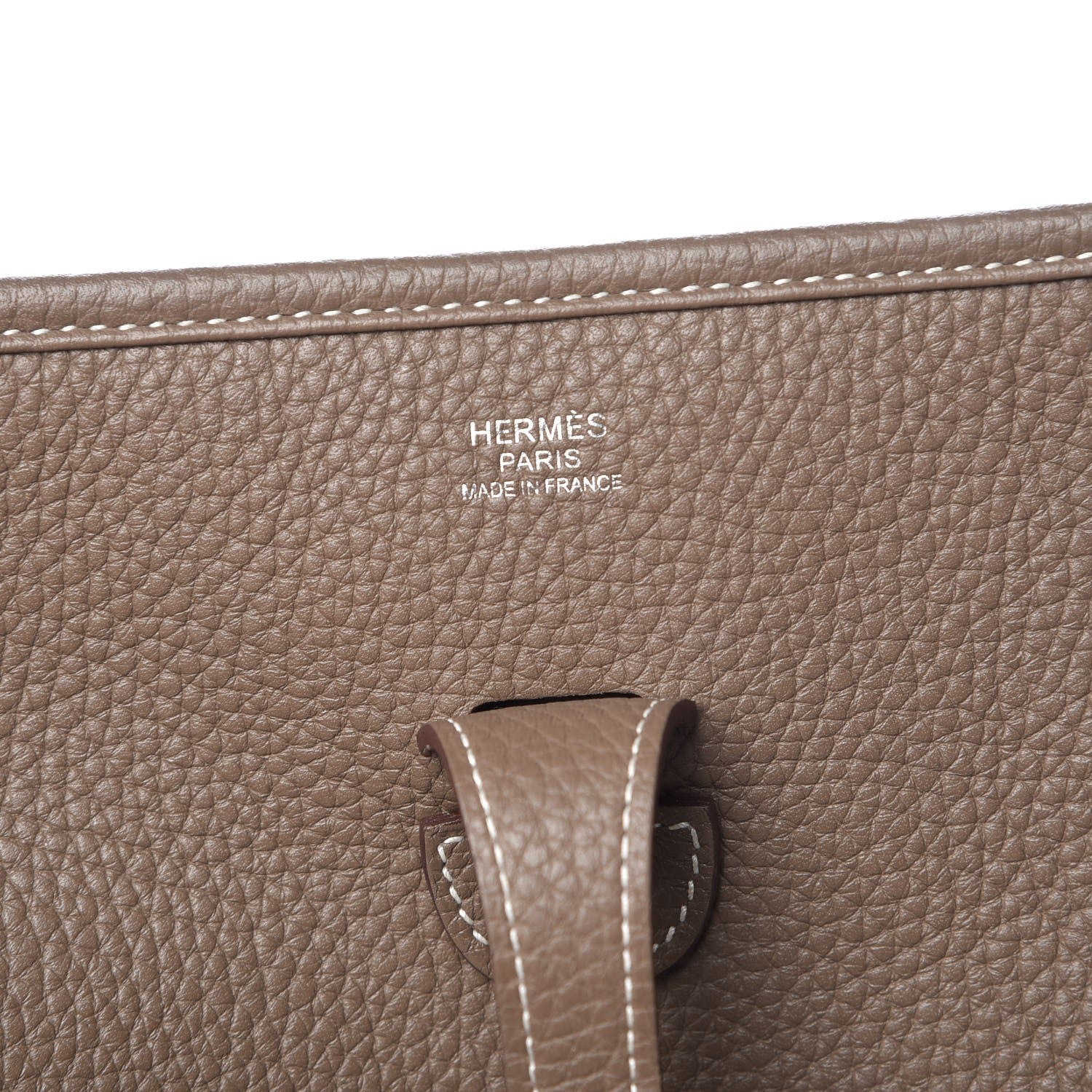 Hermes Taurillon Clemence Evelyne III PM Etoupe 6 of 8