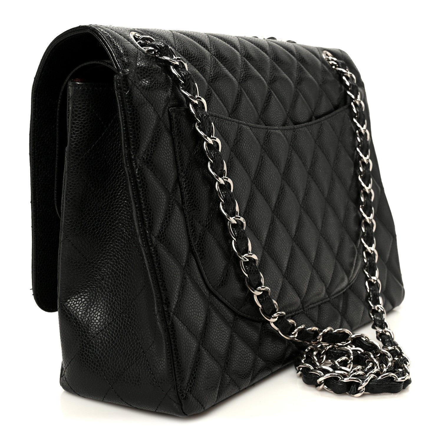 Chanel Caviar Quilted Maxi Double Flap Black 3 of 11