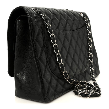 Chanel Caviar Quilted Maxi Double Flap Black 3 of 11