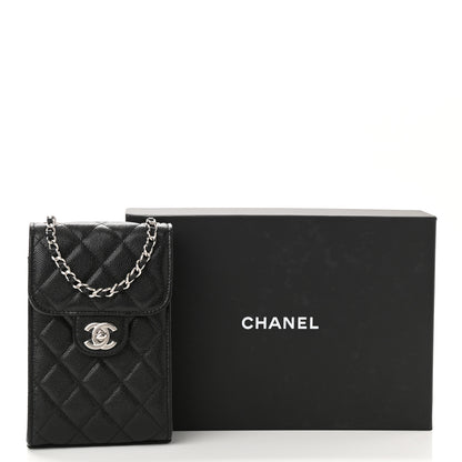 Chanel Caviar Quilted Classic Phone Holder Black 12 of 12