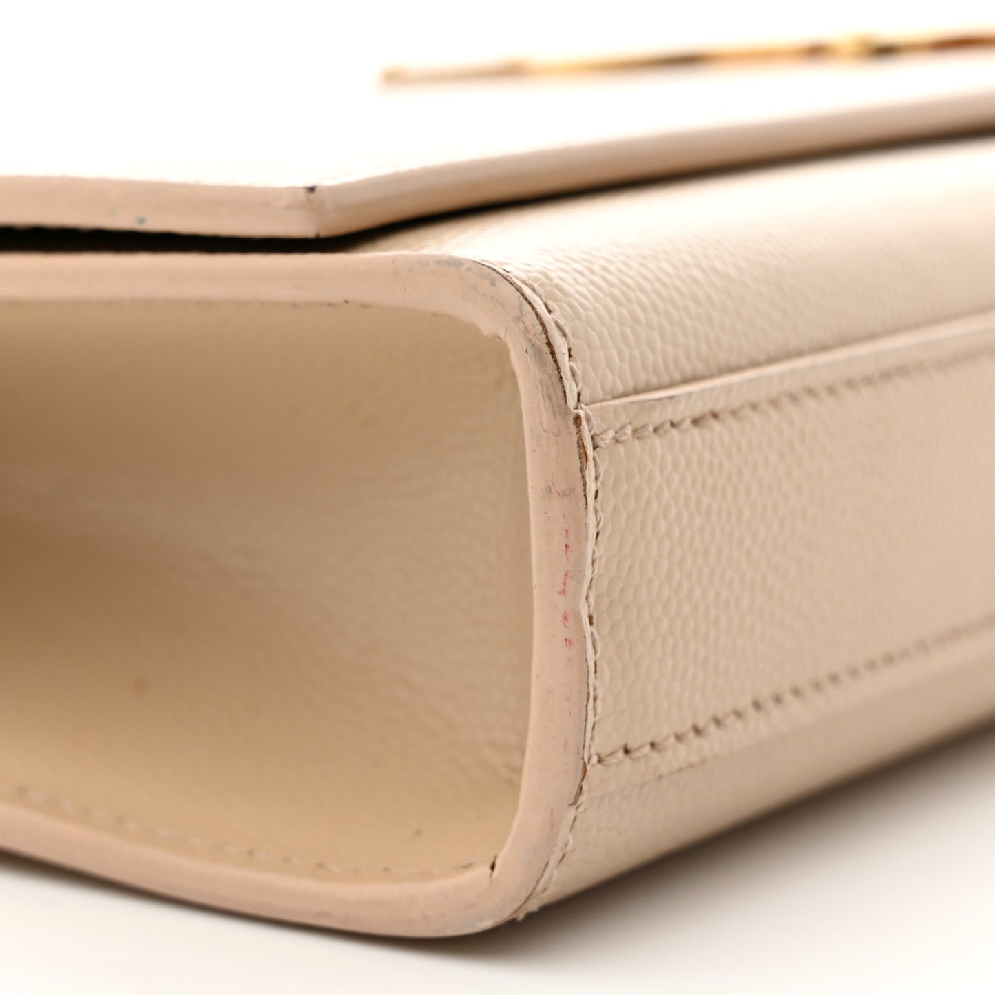 Grain De Poudre Classic Monogram Cassandre Clutch Nude Powder