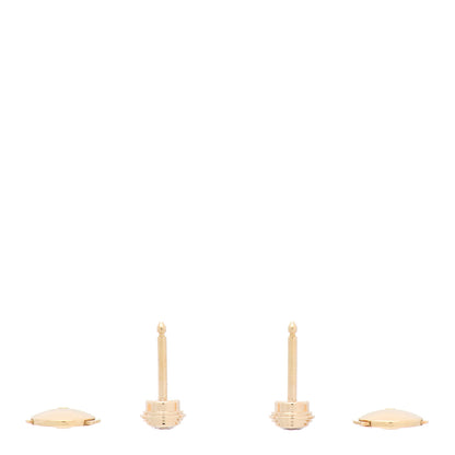 Cartier 18K Yellow Gold Diamond MM D'Amour Earrings 3 of 6