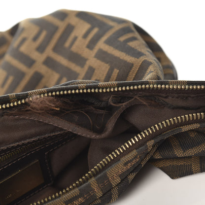 Fendi Zucca Cuoio Lucido Small Hobo Tobacco Moro 7 of 10