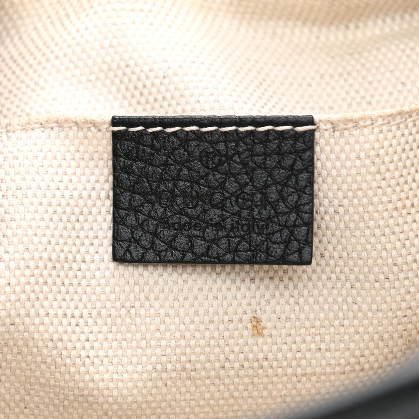 Pebbled Calfskin Small Soho Disco Bag Black