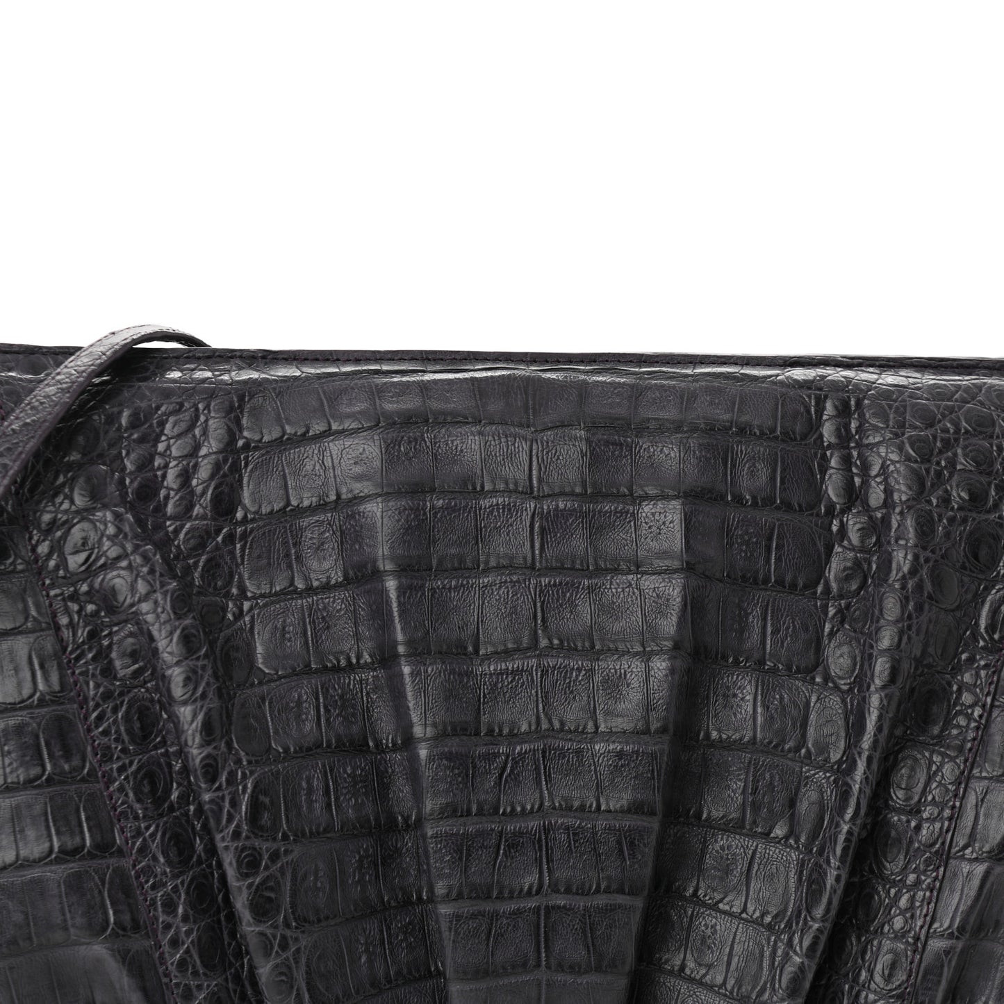 Crocodile Slim Frame Chain Clutch Degrade