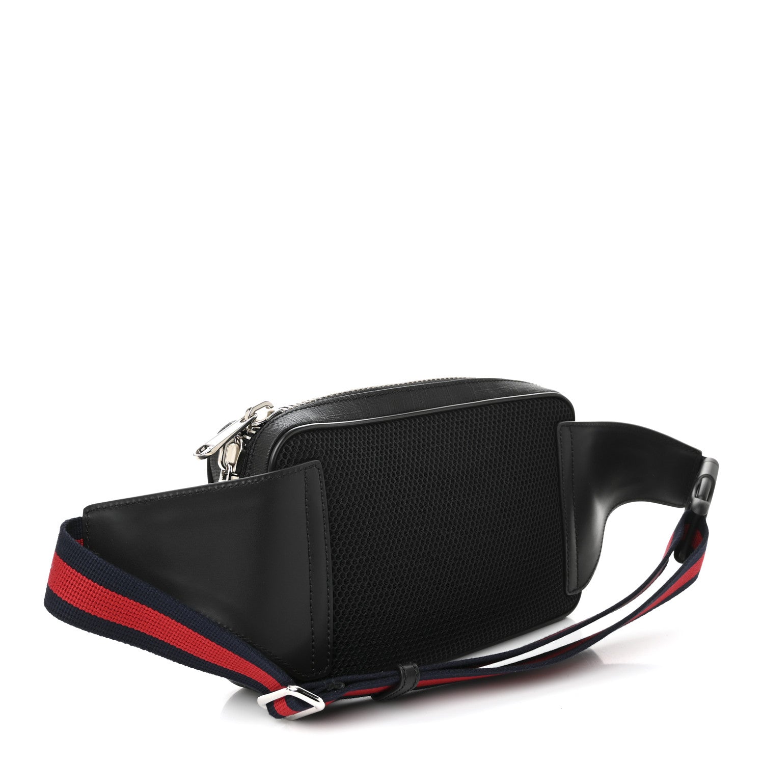 Gucci Soft GG Supreme Monogram Web Belt Bag Black Grey 3 of 10