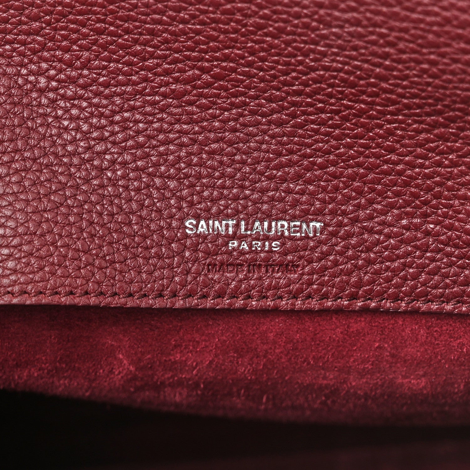 Saint Laurent Grained Calfskin Baby Supple Sac De Jour Palissandre 6 of 11