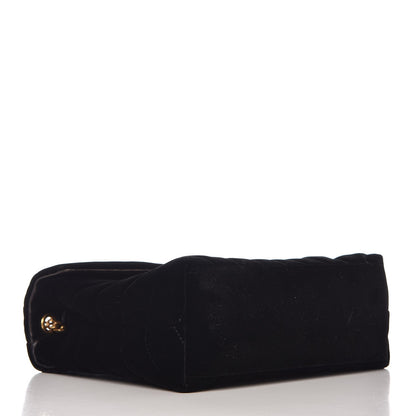 Saint Laurent Velvet Y Quilted Monogram Small Loulou Chain Satchel Black 4 of 8