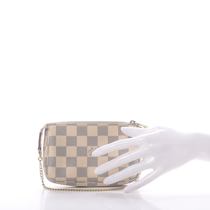 Louis Vuitton Damier Azur Mini Pochette Accessories 2 of 10