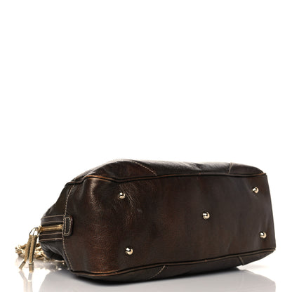 Gucci Metallic Capri Large Bowler Bronze 3 of 13