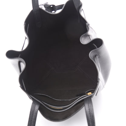 Celine Soft Grained Calfskin Small Belt Cabas Phantom Black 4 of 10