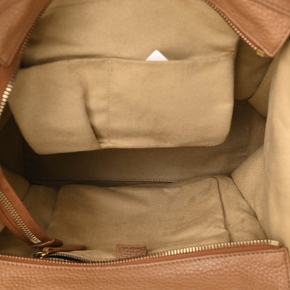 Celine Drummed Calfskin Mini Luggage Camel 4 of 7