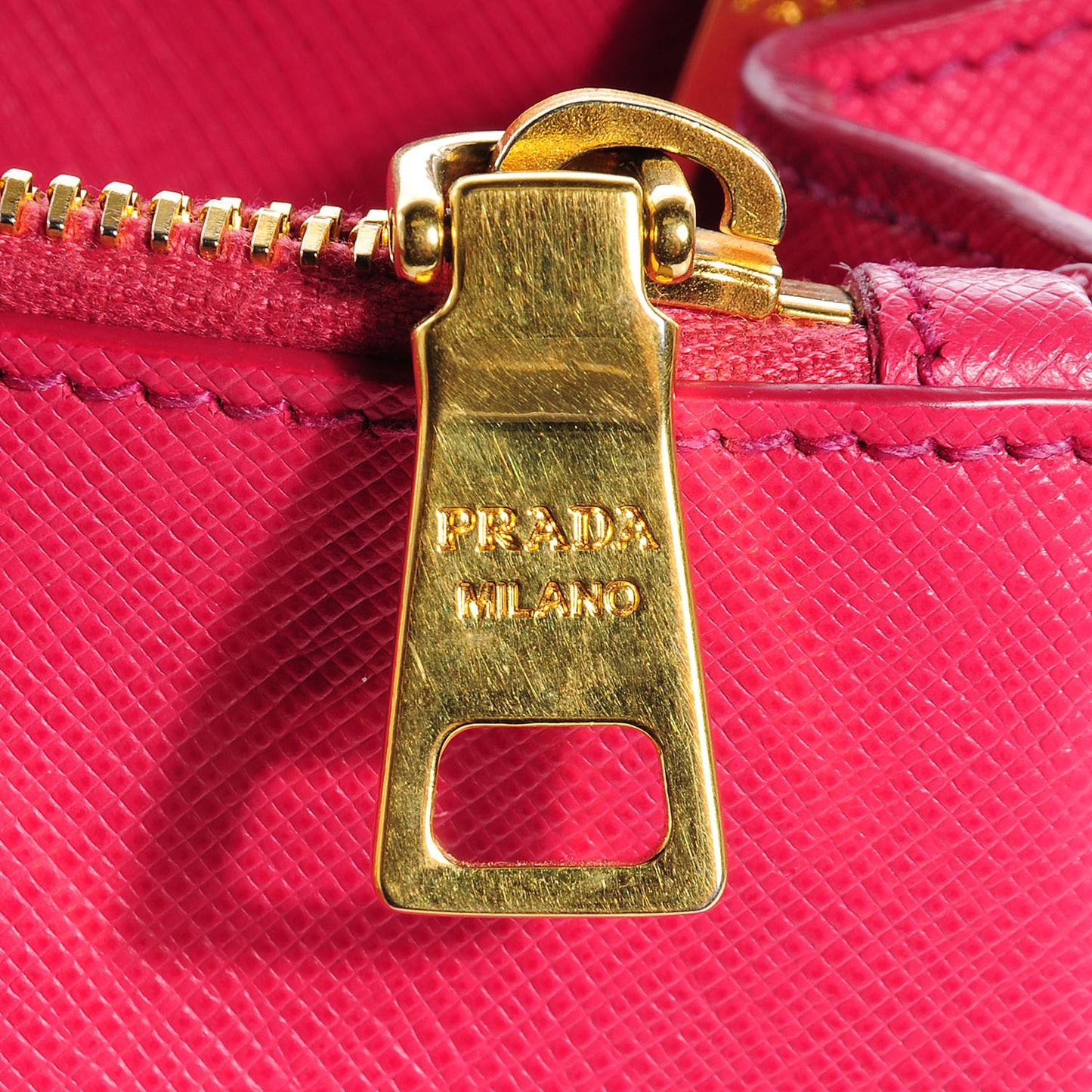 Saffiano Lux Mini Double Zip Tote Peonia