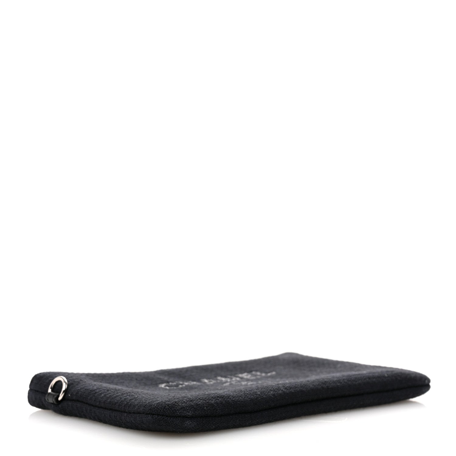 Chanel Mixed Fibers Deauville Pouch Black 4 of 8
