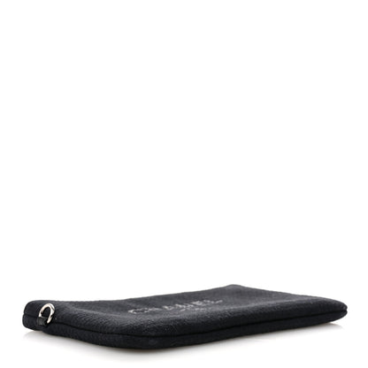 Chanel Mixed Fibers Deauville Pouch Black 4 of 8