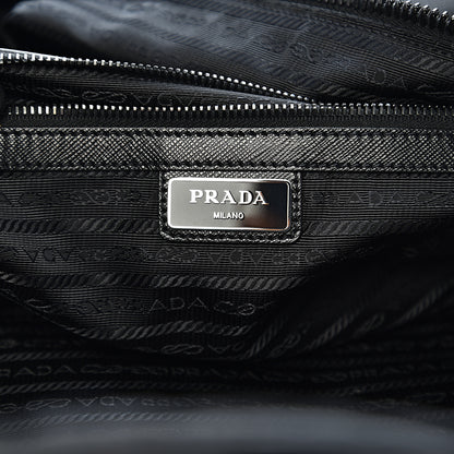 Prada Tessuto Nylon Saffiano Viaggio Carry On Travel Bag Black 5 of 11