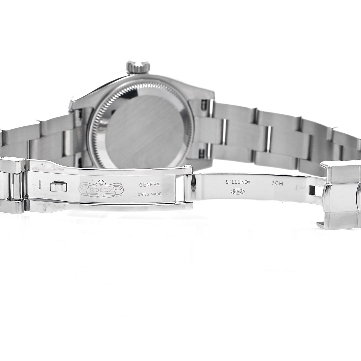 Stainless Steel 18K White Gold 26mm Oyster Perpetual Datejust Watch Pink Roman 179174